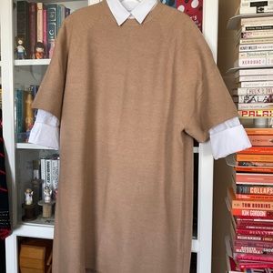 COS Oversized-Fit Wool T-Shirt Dress